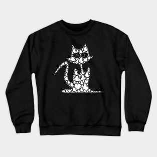 Cat Heart Love Crewneck Sweatshirt
